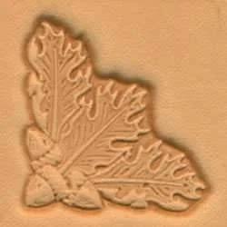 Coin De La Feuille De Chêne Craftool® Matoir 3-D - Fourniture maroquinerie cuir
