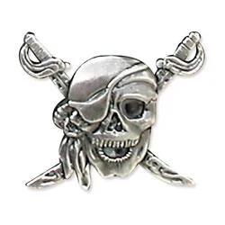 Concho Pirate 1-1/2" (38 Mm) X 1-3/16" (30 Mm) - Fourniture maroquinerie cuir