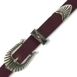 Ensemble De Boucles De Chapeau Southwest 3/8 - Fourniture maroquinerie cuir