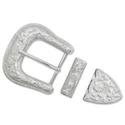 Ensemble De Boucles De Corde Et De Fleurs Argentées 1-1/2" (38 Mm) - Fourniture maroquinerie cuir