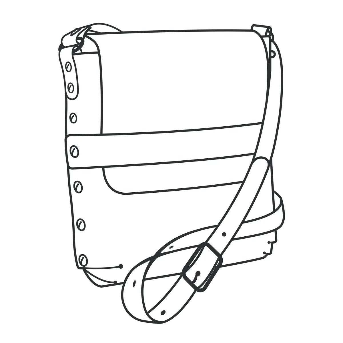 Modèle de papier Alyssa Crossbody - Vue principale