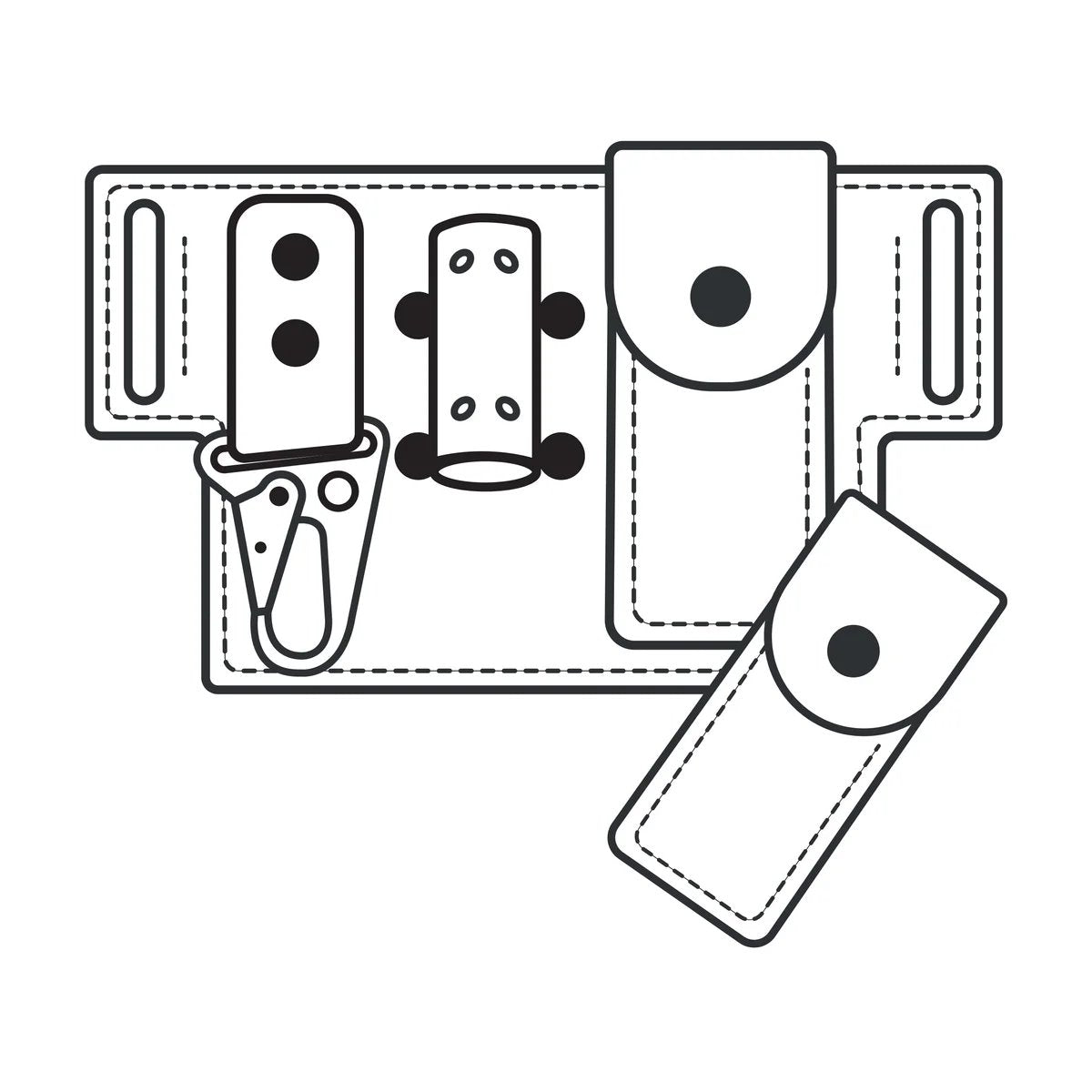 Modèle de papier de ceinture à outils Indiana - Vue principale