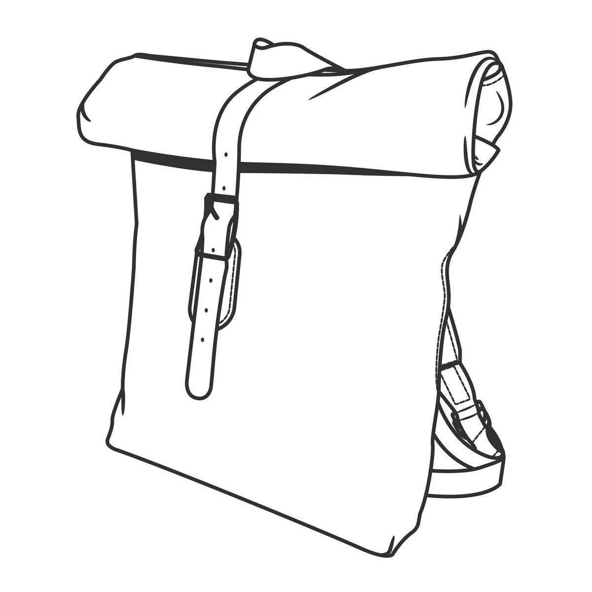 Patron en papier pour sac à dos Colton - Vue principale