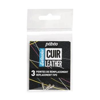 R-SetaCuir set 3 pointes metal - Détail produit
