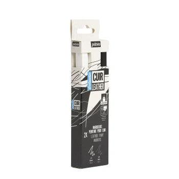R-SetaCuir set x2 noir & blanc - Détail produit