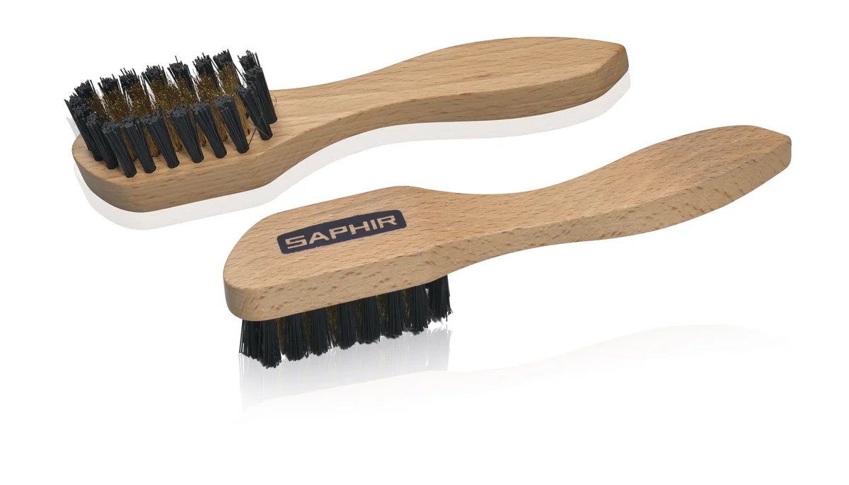 Saphir Brosse Laiton (Métal) 16 Cm - Fourniture maroquinerie cuir