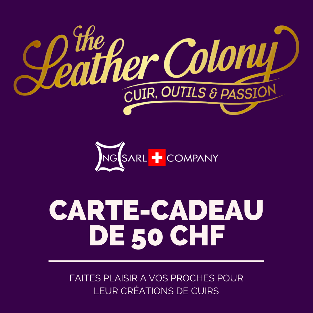 Tous les outils, le cuir et matériel nécessaire pour la confection d'articles en cuir
