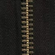 #10 Chaîne À Fermeture Éclair Tissu Noir 6/Ft - Fourniture maroquinerie cuir