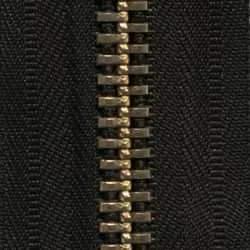 #10 Chaîne À Fermeture Éclair Tissu Noir 6/Ft - Fourniture maroquinerie cuir