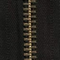 #10 Chaîne À Fermeture Éclair Tissu Noir 6/Ft - Fourniture maroquinerie cuir