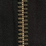 #10 Chaîne À Fermeture Éclair Tissu Noir 6/Ft - Fourniture maroquinerie cuir