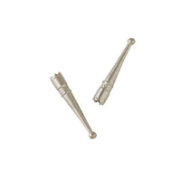 Pointes de Bolo Longues Nickelées 40mm Tandy Leather - Paire