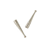 Pointes de Bolo Longues Nickelées 40mm Tandy Leather - Paire