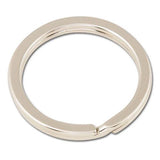 Porte-Clés Plat 1-1/4" (32 Mm) En Plaque Sans Nickel, Paquet De 10