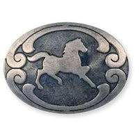 Concho En Acier Estampillé Cheval 1-3/8" (34 Mm) X 1" (25 Mm)