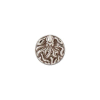 Concho Octopus 1" Tandy Leather - Argent Antique Vissé