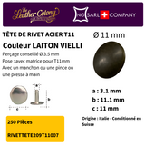 Rivets En Acier (Tete) 4 Couleurs