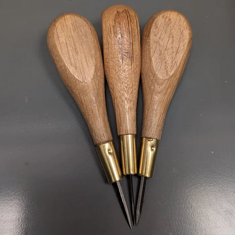 Alêne aux pinces emmanchée - 38 à 150 mm - Fourniture maroquinerie cuir