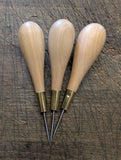 Alêne ronde emmanchée - 4 à 7 cm - Fourniture maroquinerie cuir