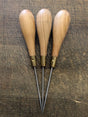 Alêne ronde emmanchée - 8 à 10 cm - Fourniture maroquinerie cuir