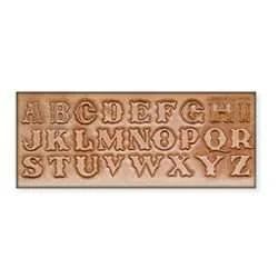 Alphabet 3/4" Craftaid® - Fourniture maroquinerie cuir