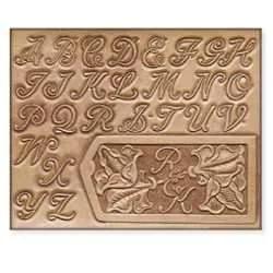 Alphabet Craftaid® De 25 Mm (1") - Fourniture maroquinerie cuir