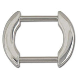Anneaux De Cerclage Plats En Arc De Cercle Plaque De Nickel - Fourniture maroquinerie cuir