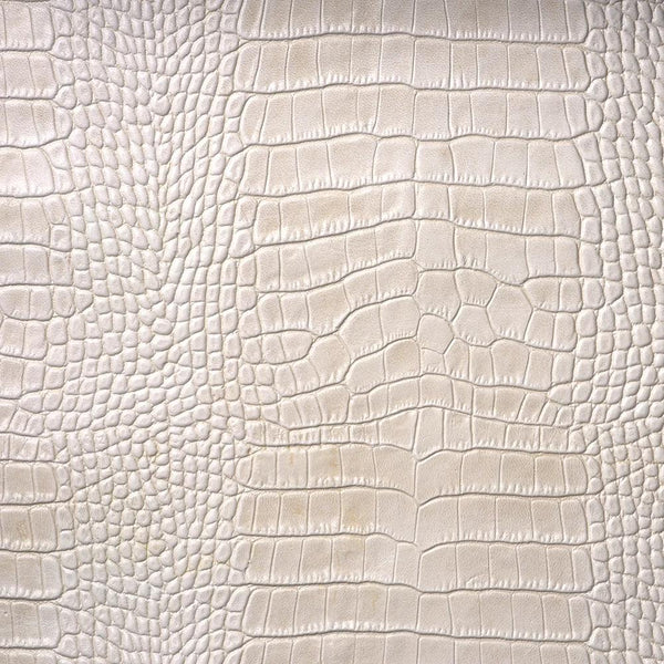 Basane Art Mouton Bio-Tan - Façon Crocodile Blanc Naturel - Fourniture maroquinerie cuir