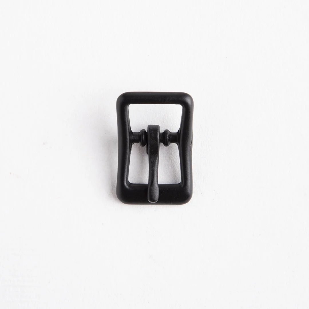 Boucle De Sangle 3/8 En Noir/Noir - Fourniture maroquinerie cuir