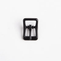 Boucle De Sangle 3/8 En Noir/Noir - Fourniture maroquinerie cuir