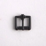 Boucle De Sangle À Rouleau 1/2 En Noir/Noir - Fourniture maroquinerie cuir