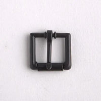 Boucle De Sangle À Rouleau 5/8 En Noir/Noir - Fourniture maroquinerie cuir