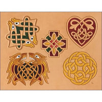 Celtic 2 Craftaid Tandy Leather - Modèle Réutilisable Motifs Celtiques - Fourniture maroquinerie cuir