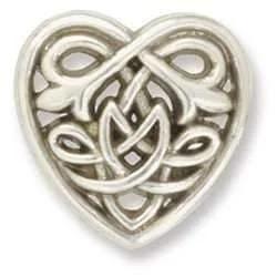 Celtic Heart Concho 1-1/4" (32 Mm) - Fourniture maroquinerie cuir