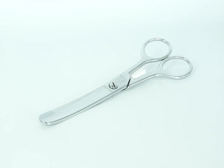 Ciseau à crin courbé chromé 17 cm - Fourniture maroquinerie cuir