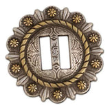 Concho À Fentes Rope Berry 1-1/2" (38Mm) - Fourniture maroquinerie cuir