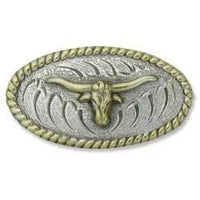 Concho Longhorn Plaqué Or 1-3/4