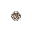 Concho Octopus 1" Tandy Leather - Argent Antique Vissé - Fourniture maroquinerie cuir
