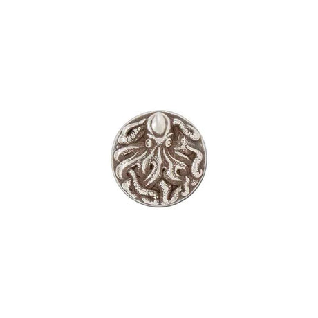 Concho Octopus 1" Tandy Leather - Argent Antique Vissé - Fourniture maroquinerie cuir