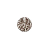 Concho Octopus 1" Tandy Leather - Argent Antique Vissé - Fourniture maroquinerie cuir