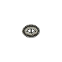 Conchos À Fente De Nava Plaque De Nickel Givrée / Sans Nickel Pack De 6 - Vue principale