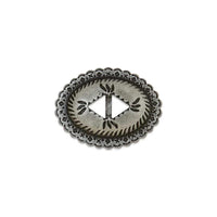 Conchos À Fente De Nava Plaque De Nickel Givrée / Sans Nickel Pack De 6 - Détail produit