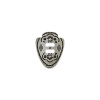 Conchos À Fente Du Sud-Ouest Plaque De Nickel Givrée / Sans Nickel, Paquet De 6 - Détail produit