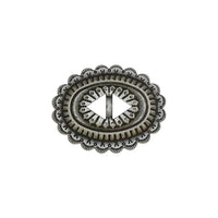 Conchos À Fentes Sonora Plaque De Nickel Givrée / Sans Nickel Pack De 6 - Détail produit