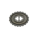 Conchos À Fentes Sonora Plaque De Nickel Givrée / Sans Nickel Pack De 6 - Détail produit