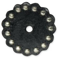 Conchos En Cuir À Pois Ronds Noirs - Vue alternative