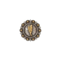 Conchos Ronds Aux Baies Avec Motif Central - Zoom détaillé