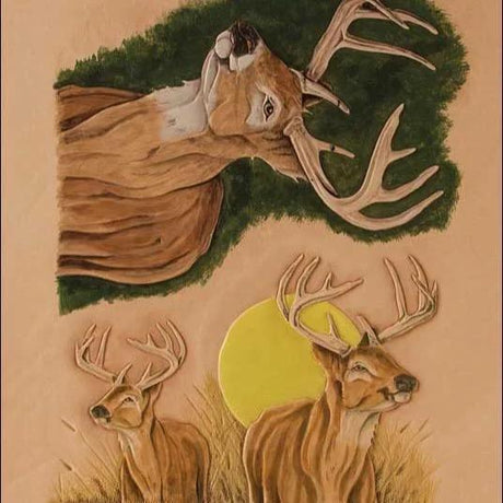 Craftaid Cerf de la Faune Tandy Leather - Modèle Relief - Fourniture maroquinerie cuir