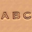 Craftool® Série De Matoirs Alphabétiques 6 Mm (1/4") À Face Ouverte - Fourniture maroquinerie cuir