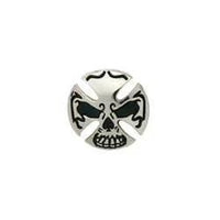 Crâne Cross Cycle Concho 1-1/8